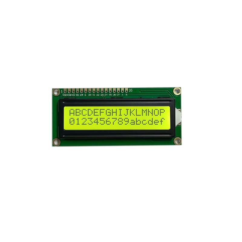 1602 Karakter LCD Ekran FSTN Ekran Sarı Yeşil LCD Modu
