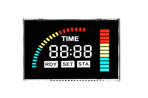 Segment LCD ekranının farklı görünüm açısı